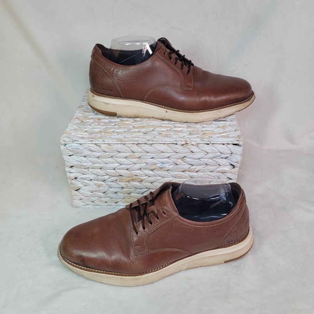 Cole Haan Grand Atlantic Oxfords Brown Chestnut Academia Office 10 M Grandpacore